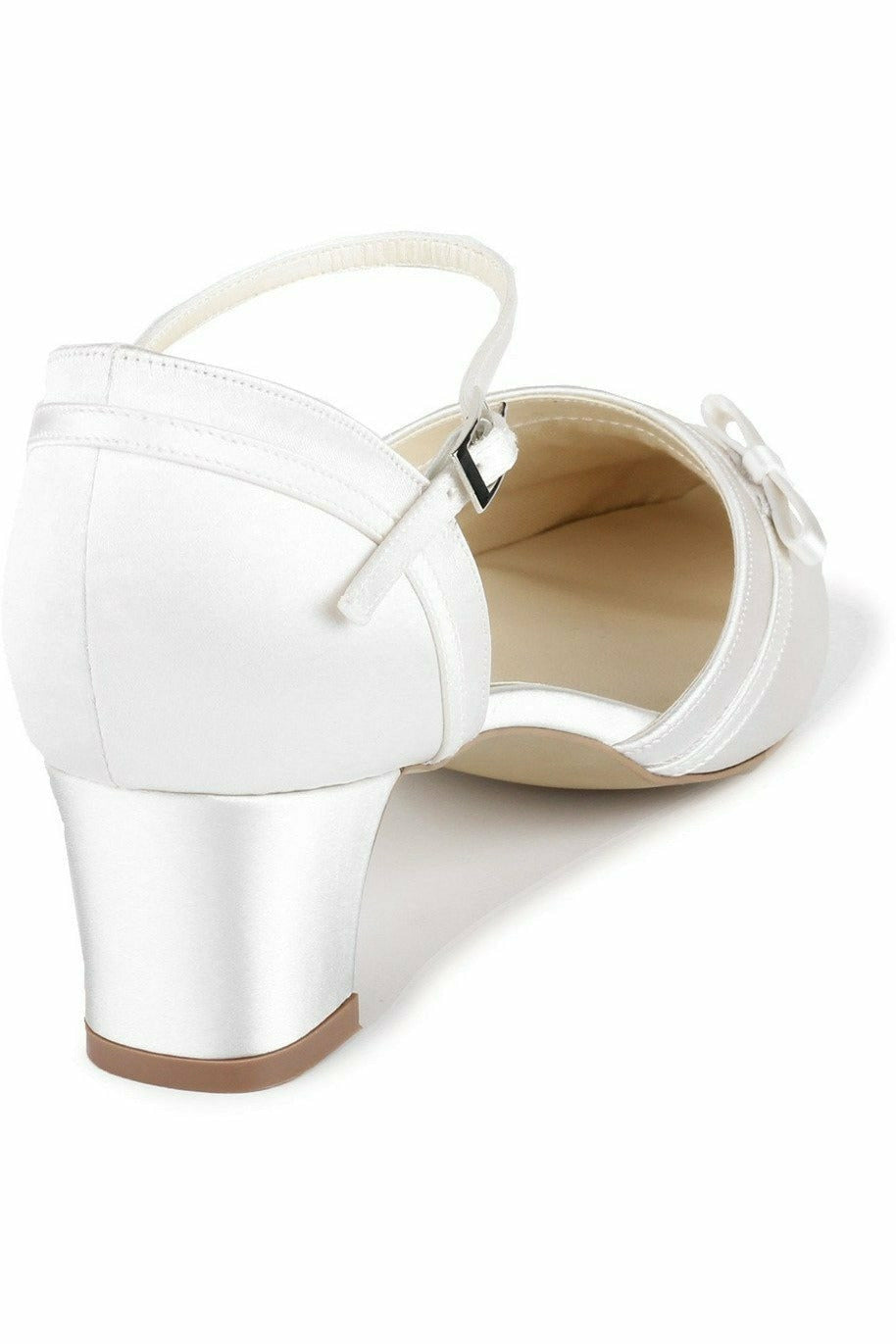 Annalina Wide Fit Block Heel Court Shoes Annalina