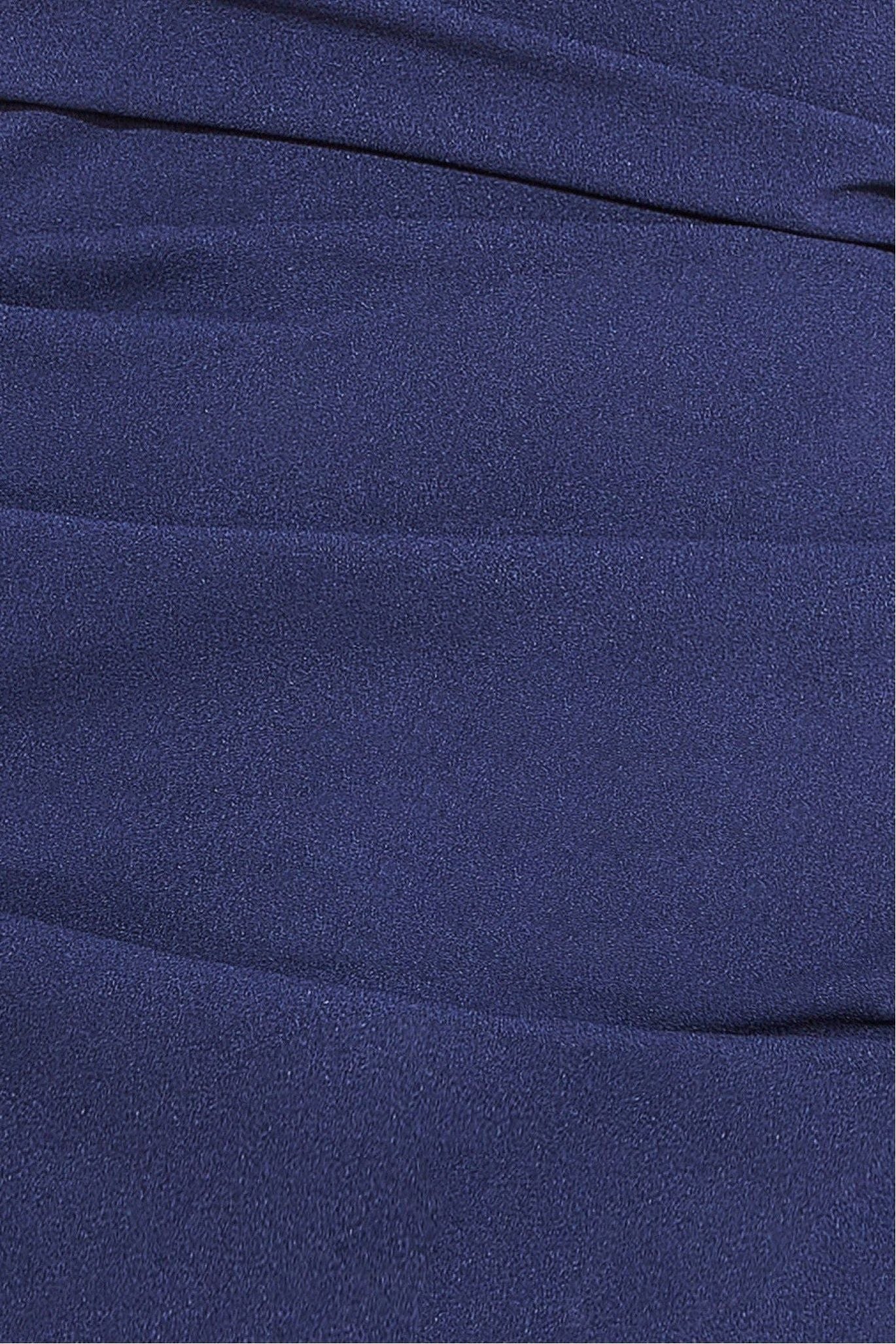 Off The Shoulder Scuba Maxi Dress - Navy DR3339