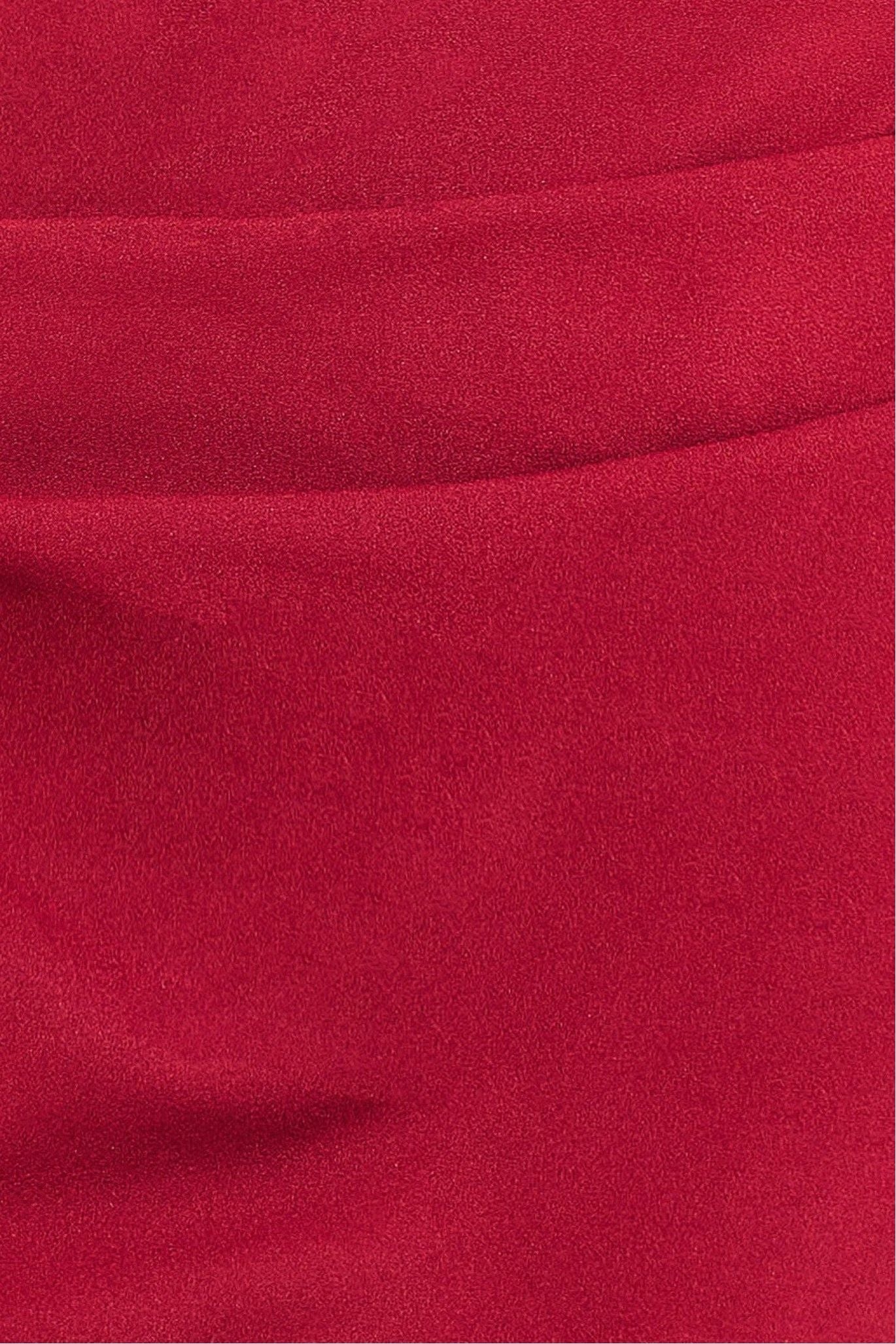 Off The Shoulder Scuba Maxi Dress - Wine DR3339A