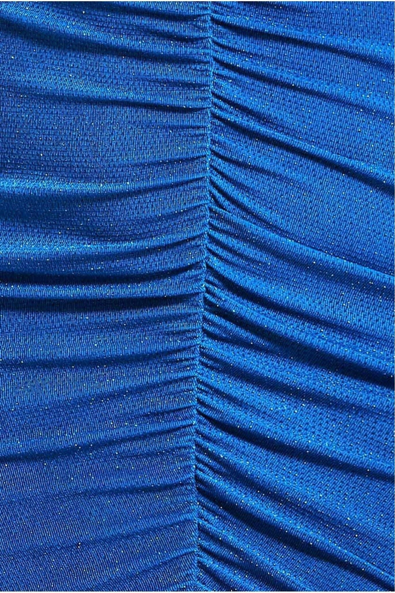 Cut Out Long Sleeve Bodycon Mini - Royal Blue DR3532