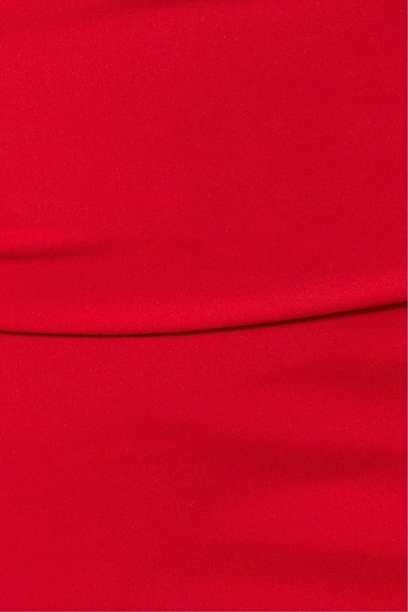 Bardot Pleated Maxi Dress - Red DR1092PLUS