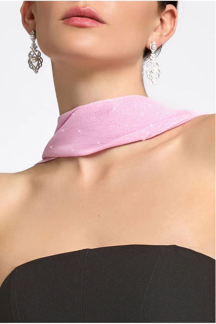 Glitter Chiffon Scarf AC02