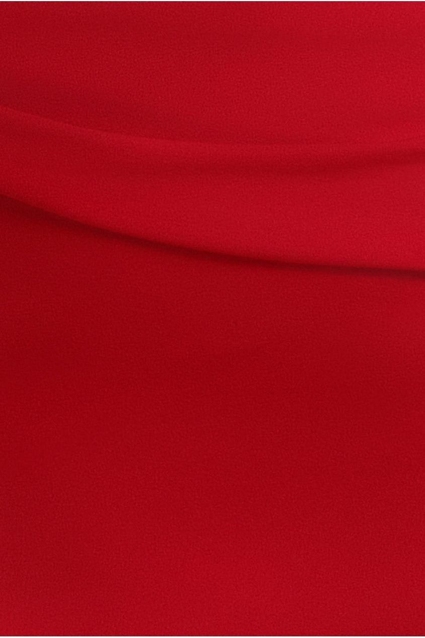 Bardot Pleated Maxi Dress - Red DR1092