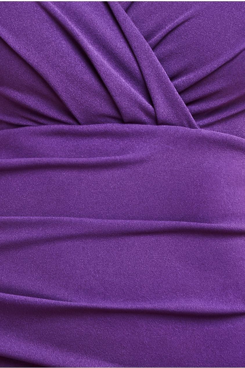 Bardot Pleated Maxi Dress - Purple DR1092