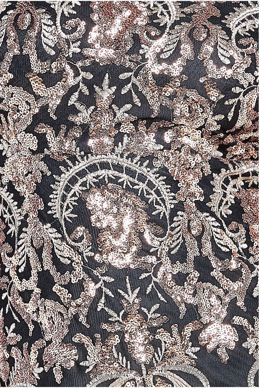 Bardot Sequin Embroidered Maxi Dress - Champagne DR1254A