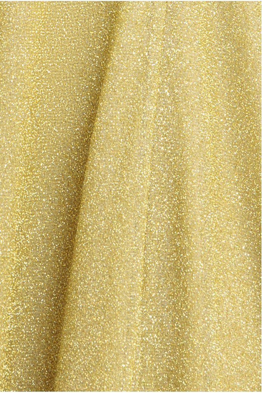 Crossover Lurex Glitter Maxi Dress - Gold DR1886
