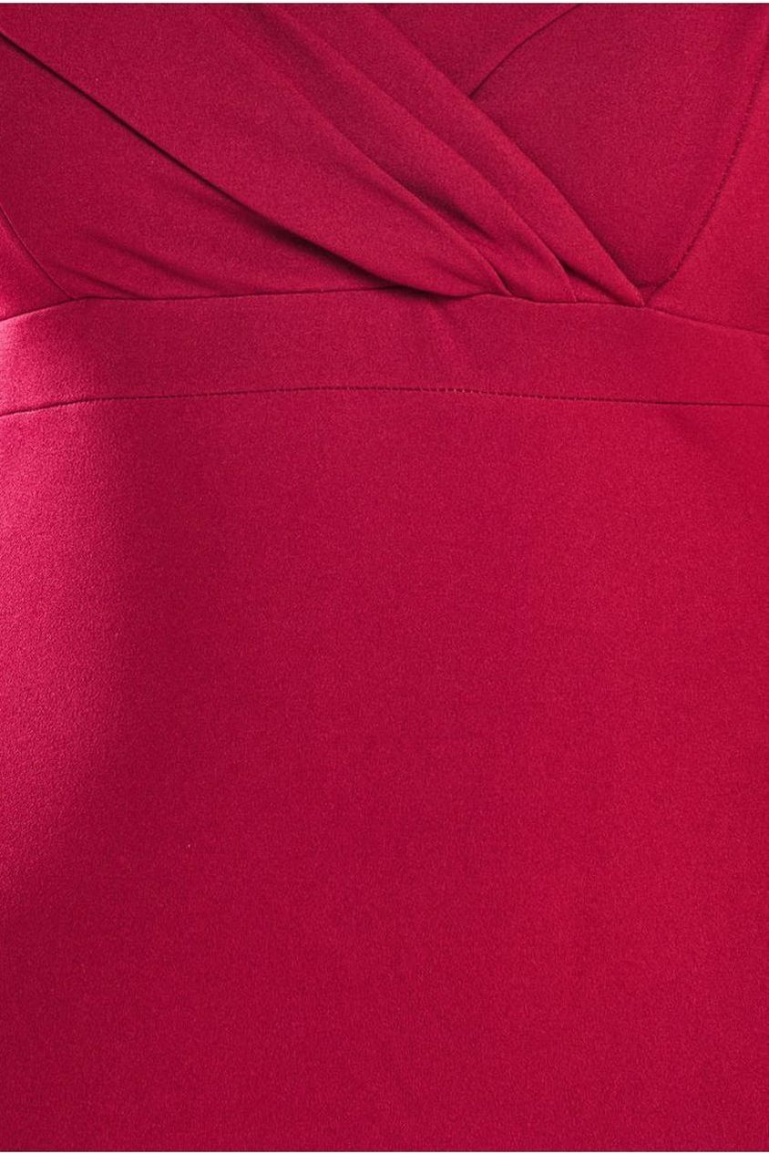 Front Wrap Off The Shoulder Maxi Dress - Wine DR2290P