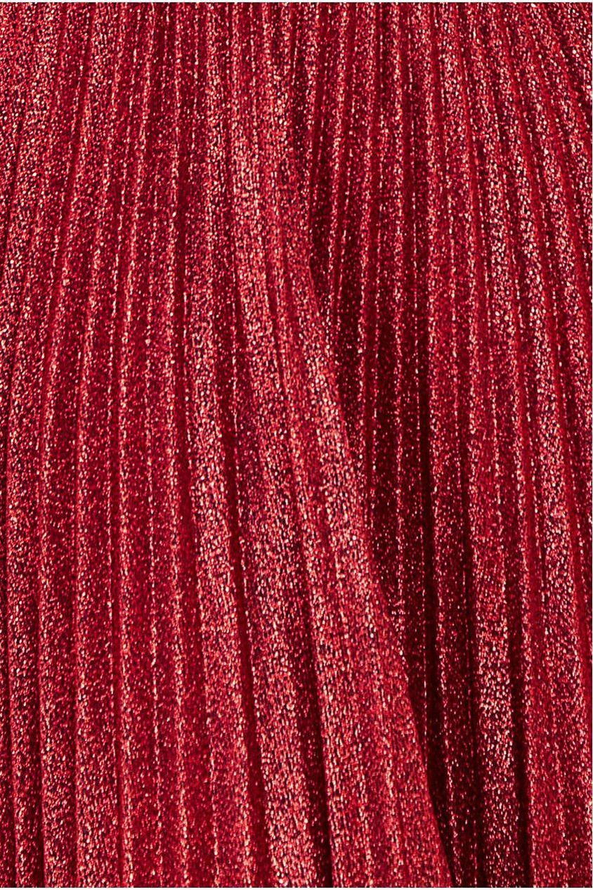 Bardot Pleated Skirt Maxi Dress - Wine DR3096A
