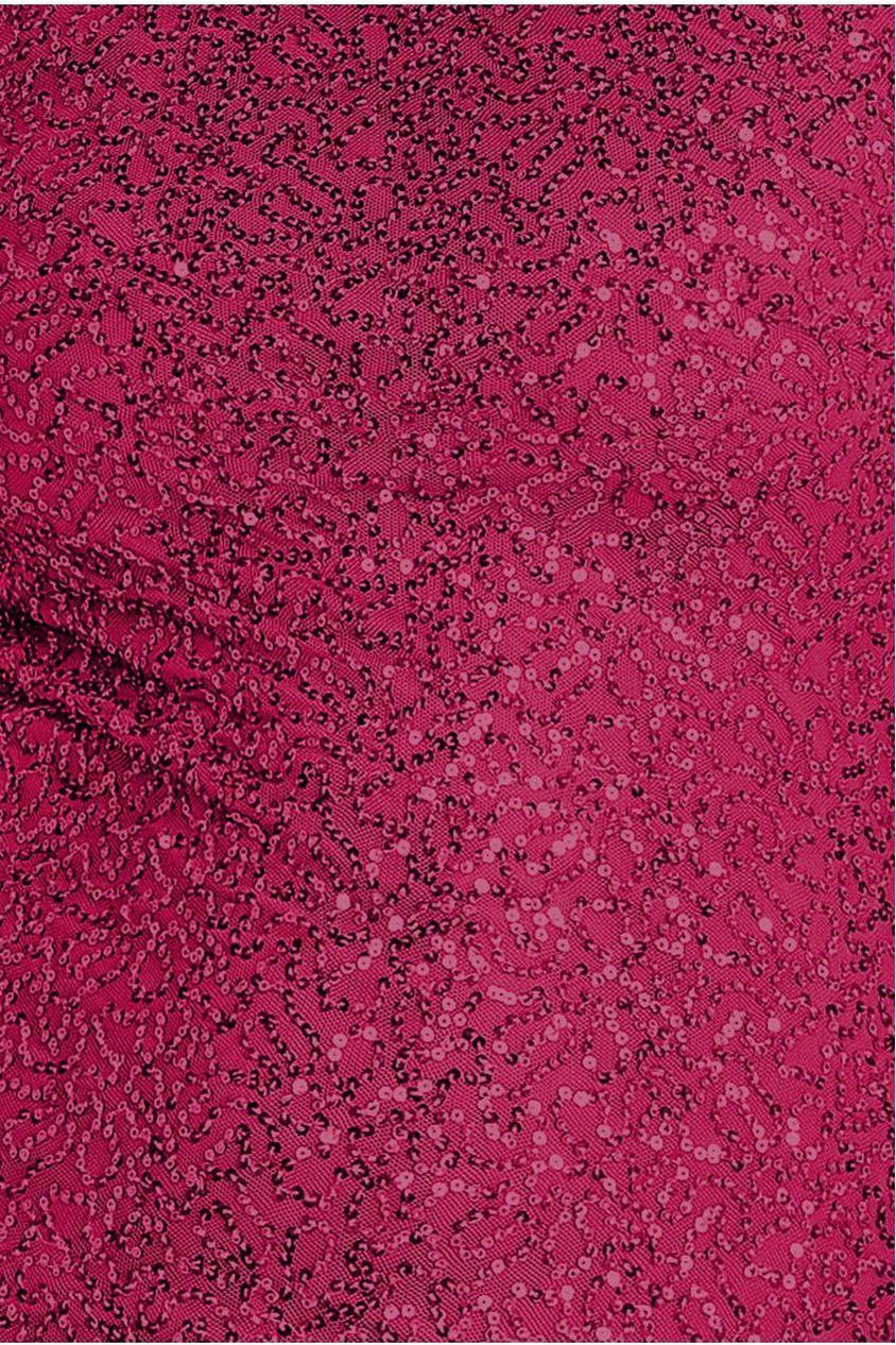 Cowl Back Sequin Maxi - Burgundy DR3191