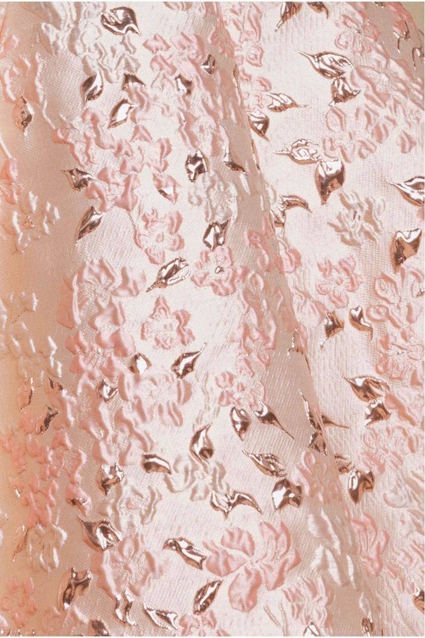 Jacquard Sleeveless A-line Mini Dress - Blush Pink DR3433