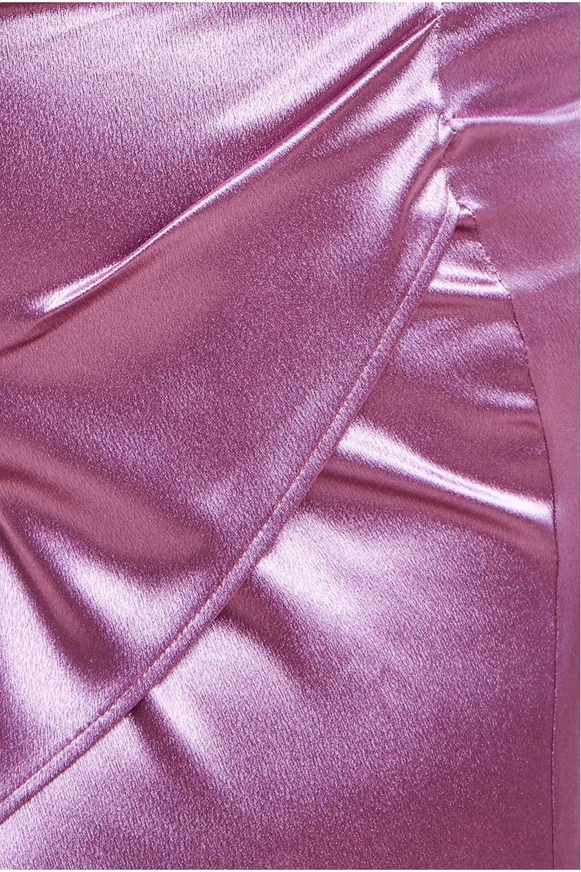 Maternity Satin Drape Shoulder Wrap Maxi Dress - Blush DR3450MAT