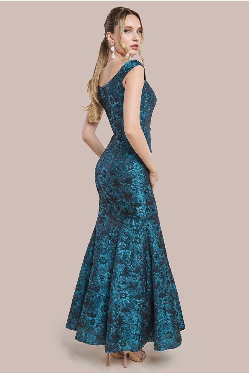Bardot Jacquard Maxi Dress - Emerald DR3474