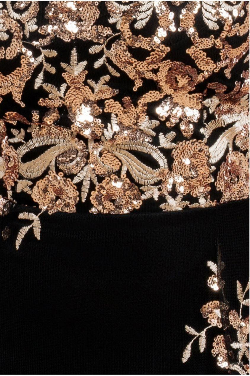 Bardot Sequin & Lace High Low Midi - Champagne DR3675