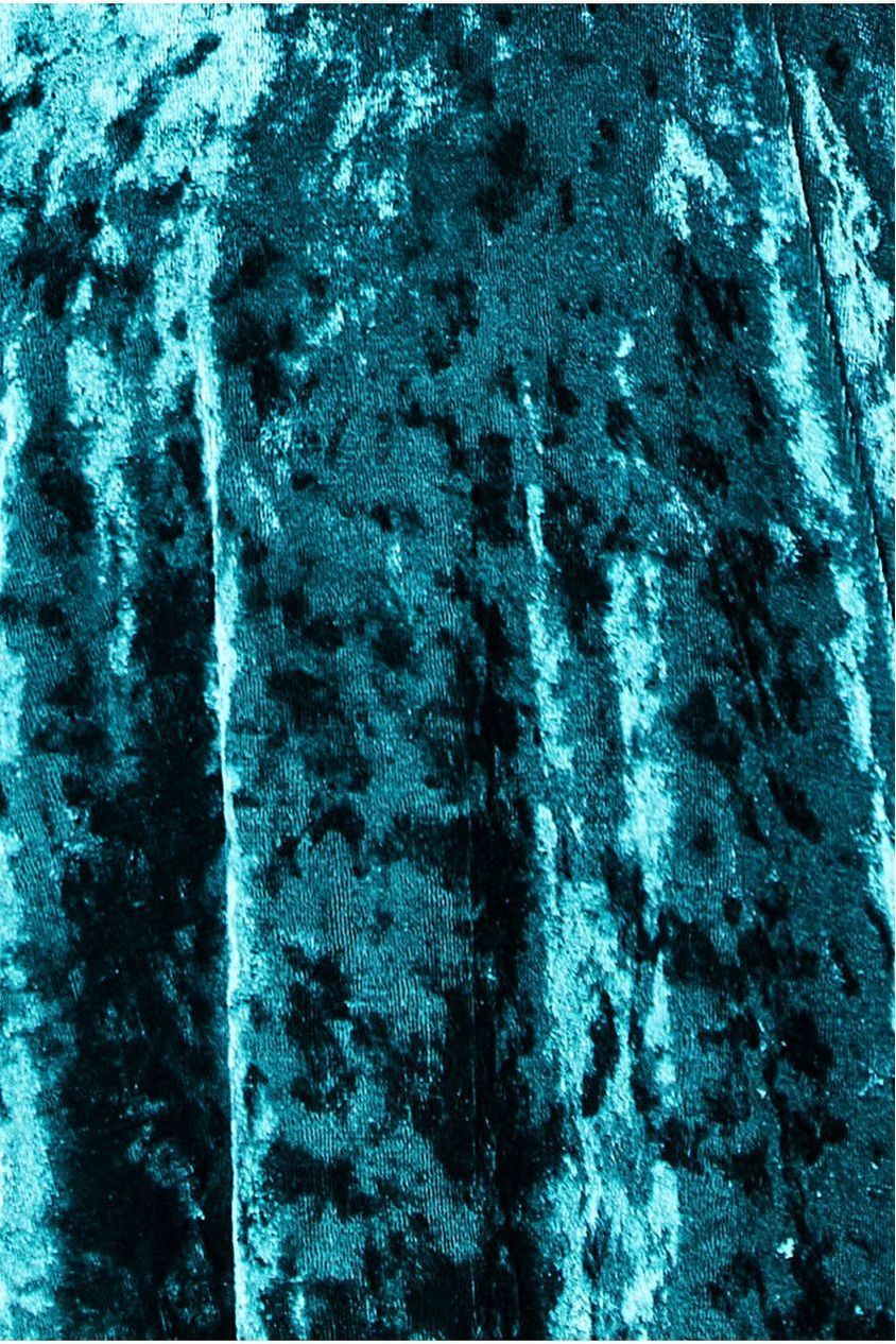 Ice Velvet Bardot Wrap Maxi - Emerald Green DR4029