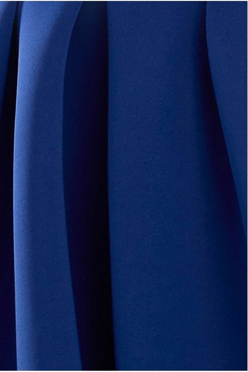 Scuba Foam Skater Midi Dress - Royal Blue DR4133