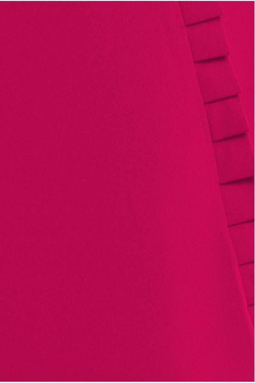 Frilled Halter Neck Strap Midi Dress - Magenta DR4205