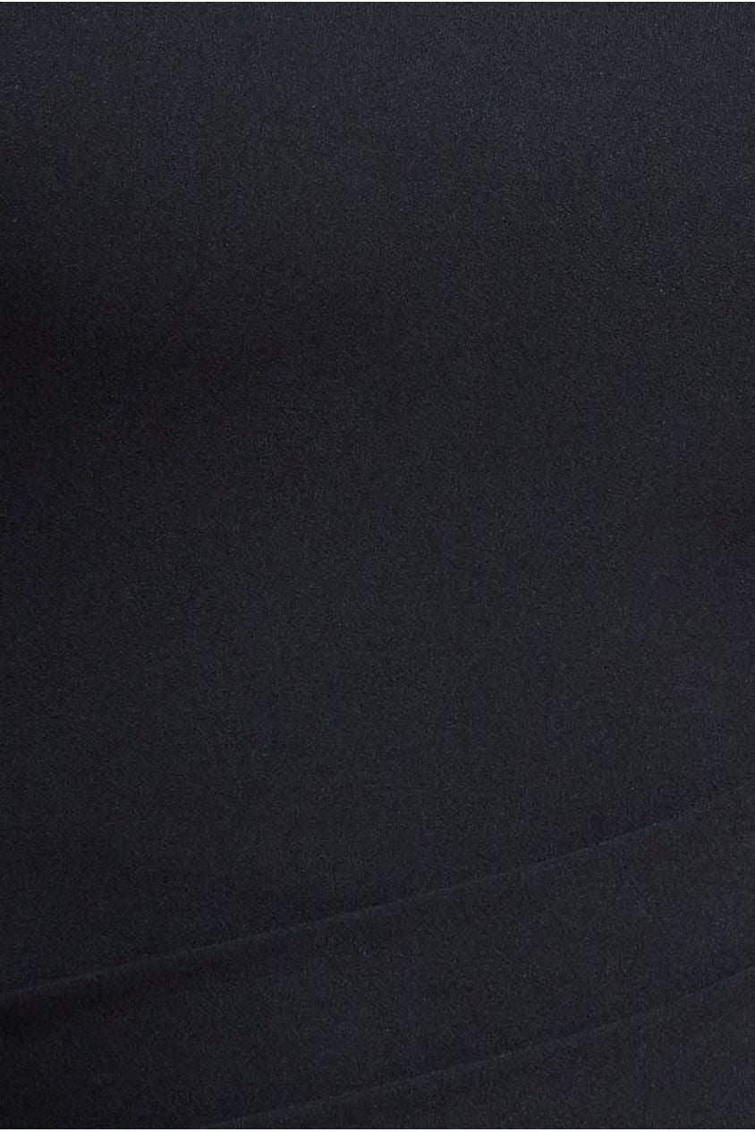 Asymmetric Neck Diamante Embellished Maxi Dress - Black DR4421