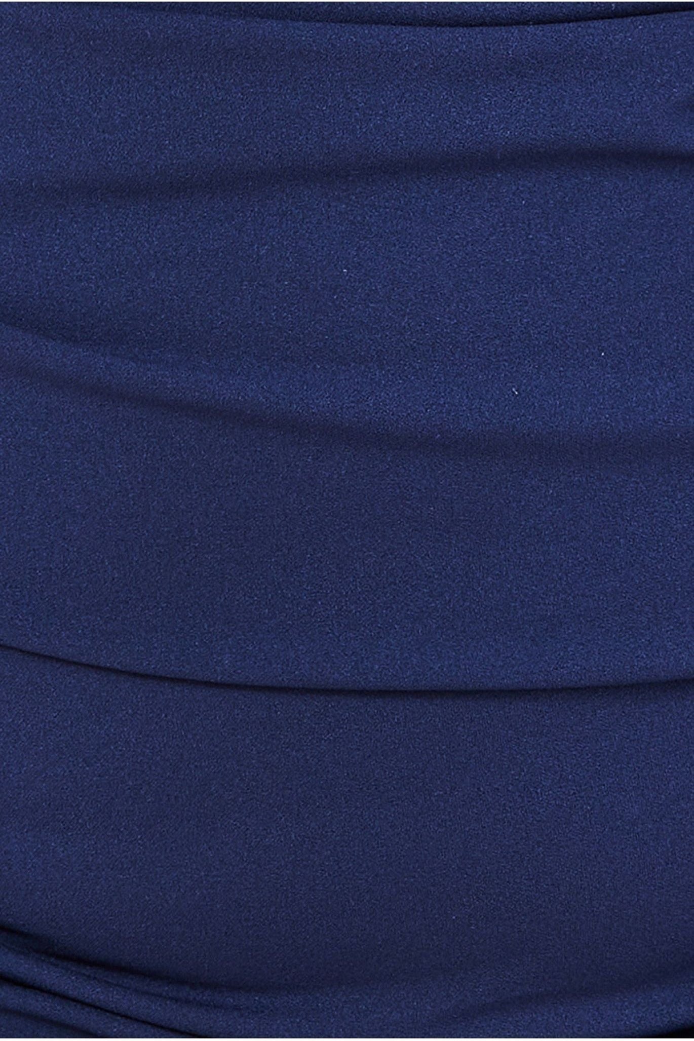 Bardot Pleated Midi Dress - Navy DR1092AP