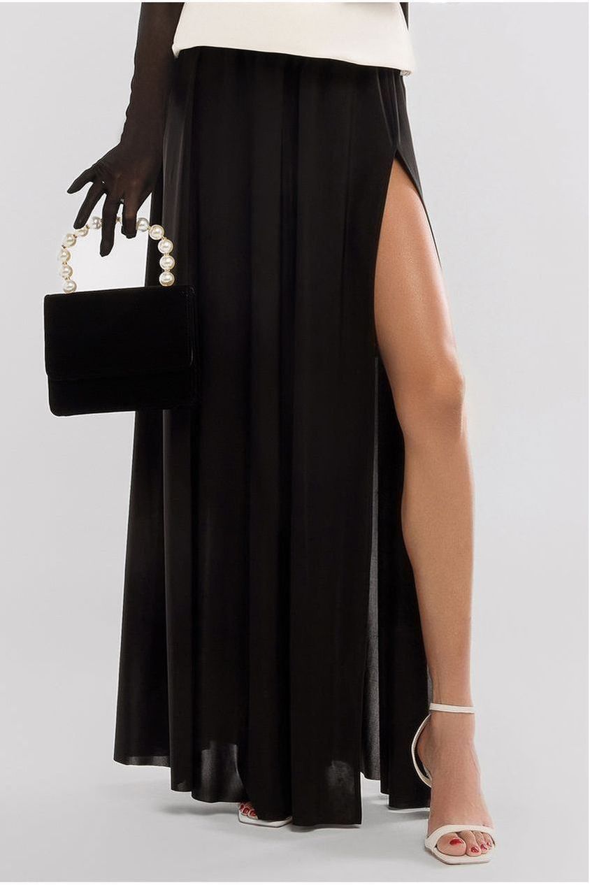 Side Split Soft Touch Maxi Skirt SK41