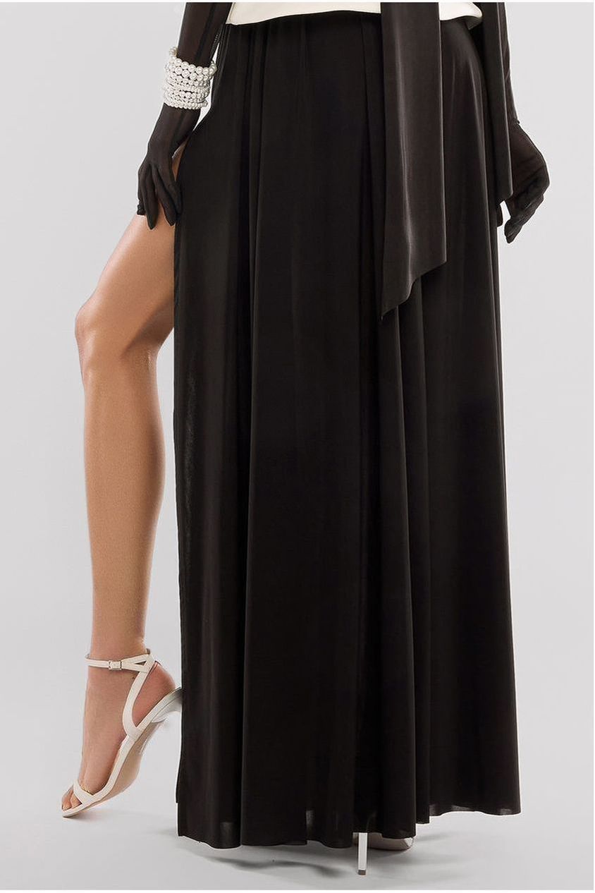 Side Split Soft Touch Maxi Skirt SK41