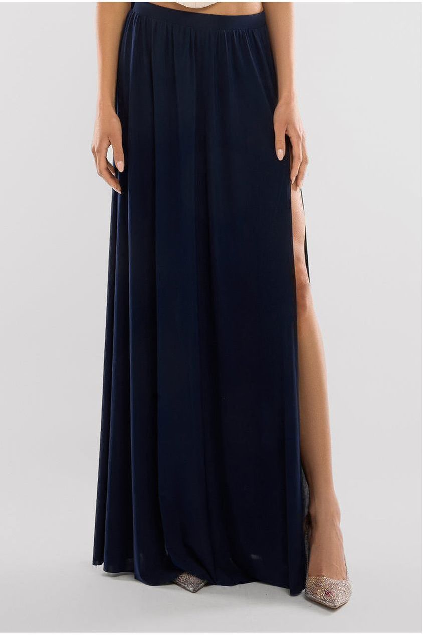 Side Split Soft Touch Maxi Skirt SK41
