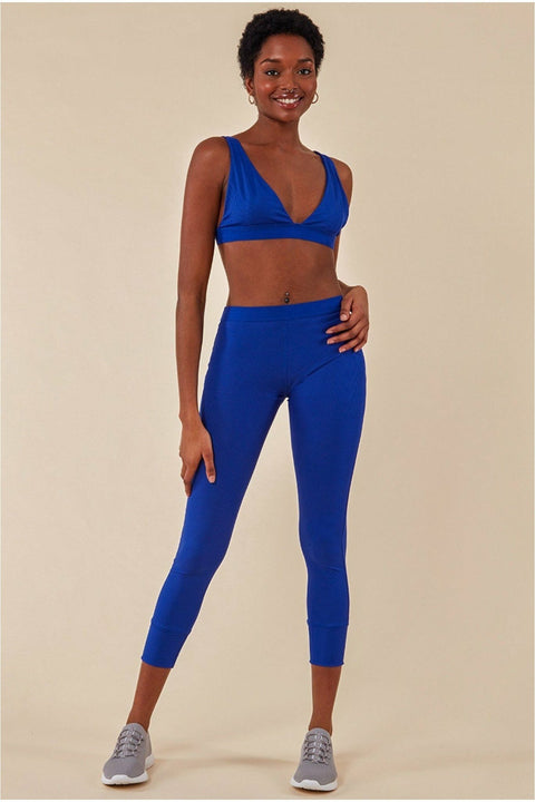 Bralette & Legging Workout Lounge Set - Blue by Cosmochic