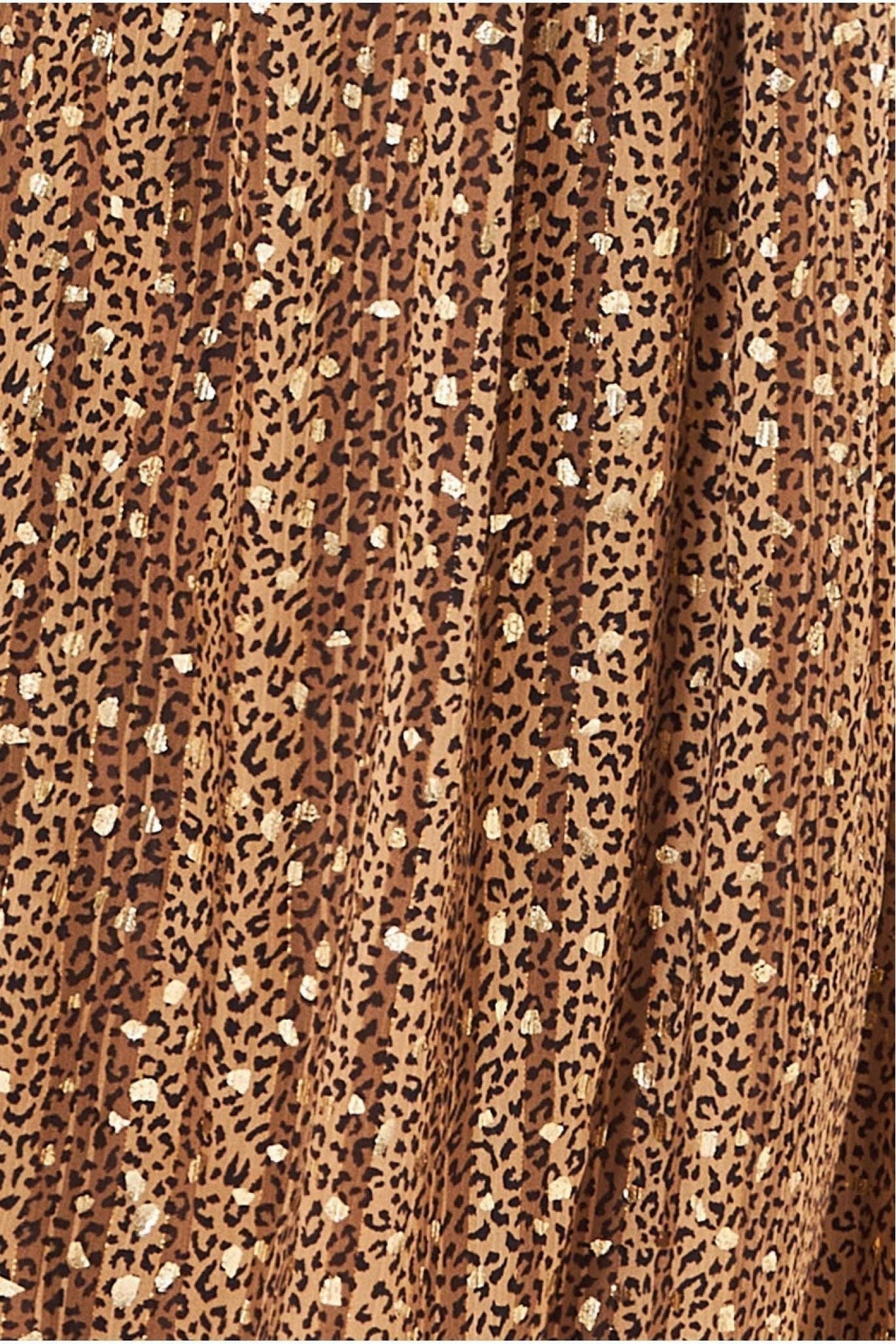 Maternity Wrap Printed Chiffon Maxi Animal Print DR3879MAT