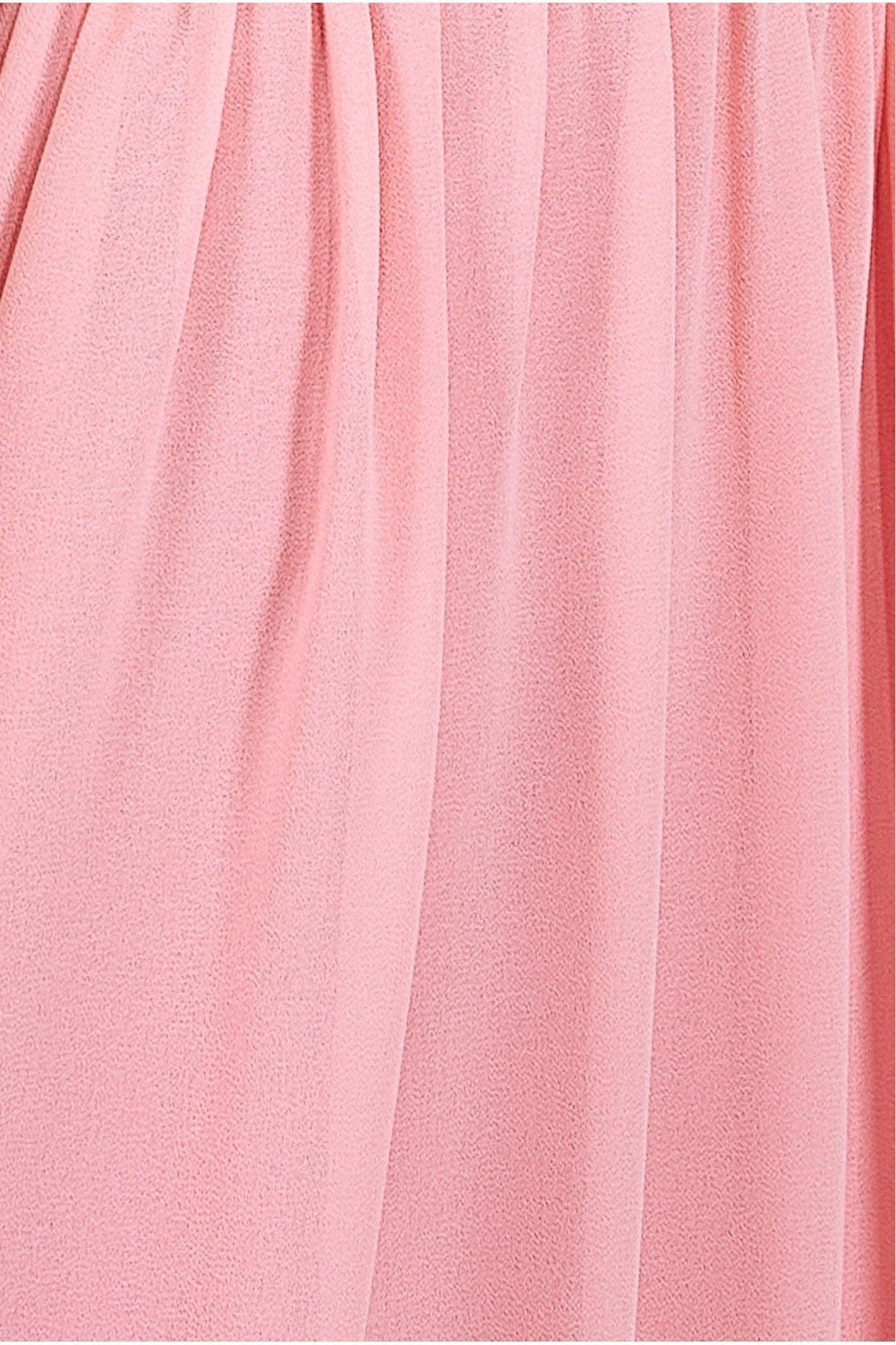 Chiffon Maxi With Embellished Belt - Peach DR3472