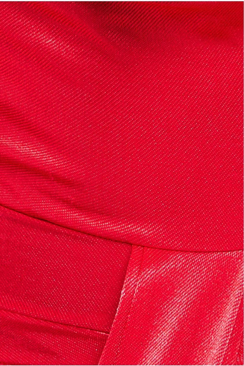 Open Back Cowl Neck Maxi Dress - Red DR4354