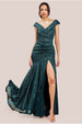 Bardot Sequin Pleated Maxi Dress - Emerald Green by Goddiva
