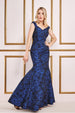 Bardot Jacquard Maxi Dress - Royal Blue by Goddiva