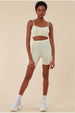 Side Detail Bralette & Cycle Short Set - Beige by Cosmochic