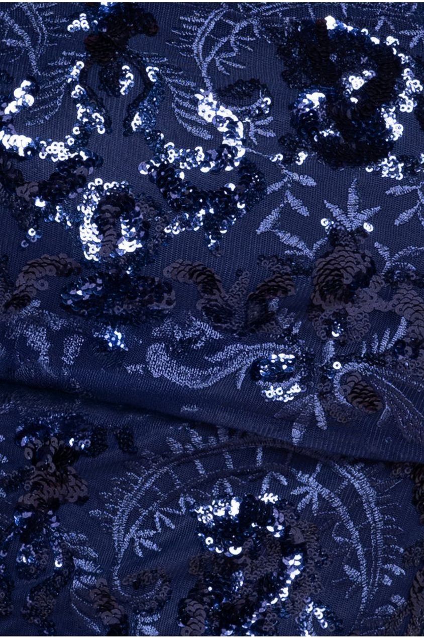 Bardot Sequin Embroidered Maxi Dress - Navy Blue DR1254P