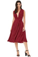 Soft Touch Multi Way Open Back Midi Dress - Berry by Goddiva
