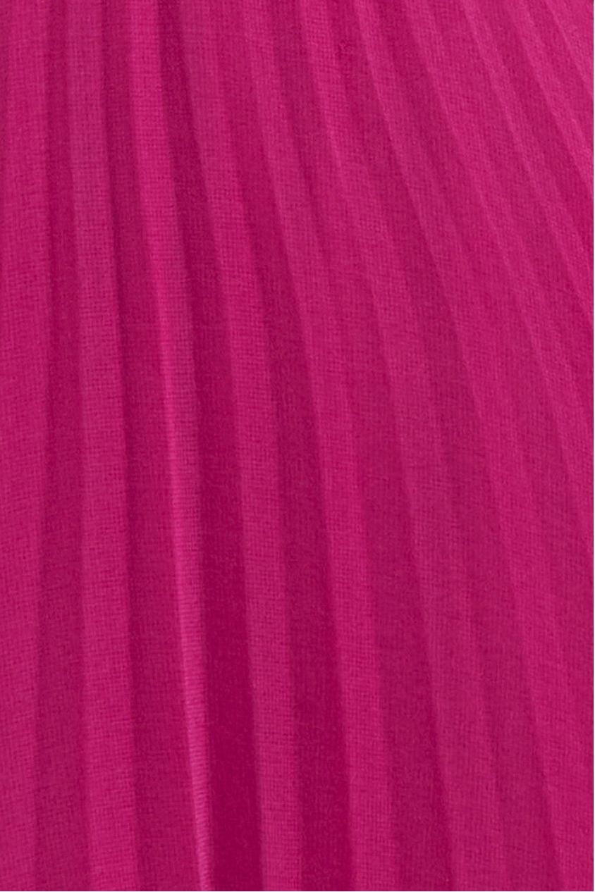 Balloon Sleeve Chiffon Maxi Dress - Magenta DR3041QZ