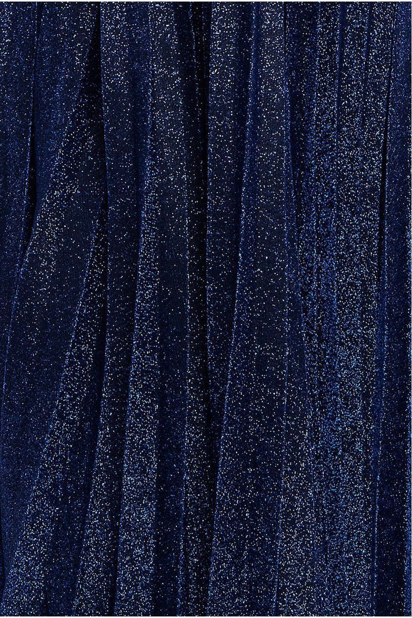 Bardot Pleated Skirt Maxi Dress - Navy DR3096A