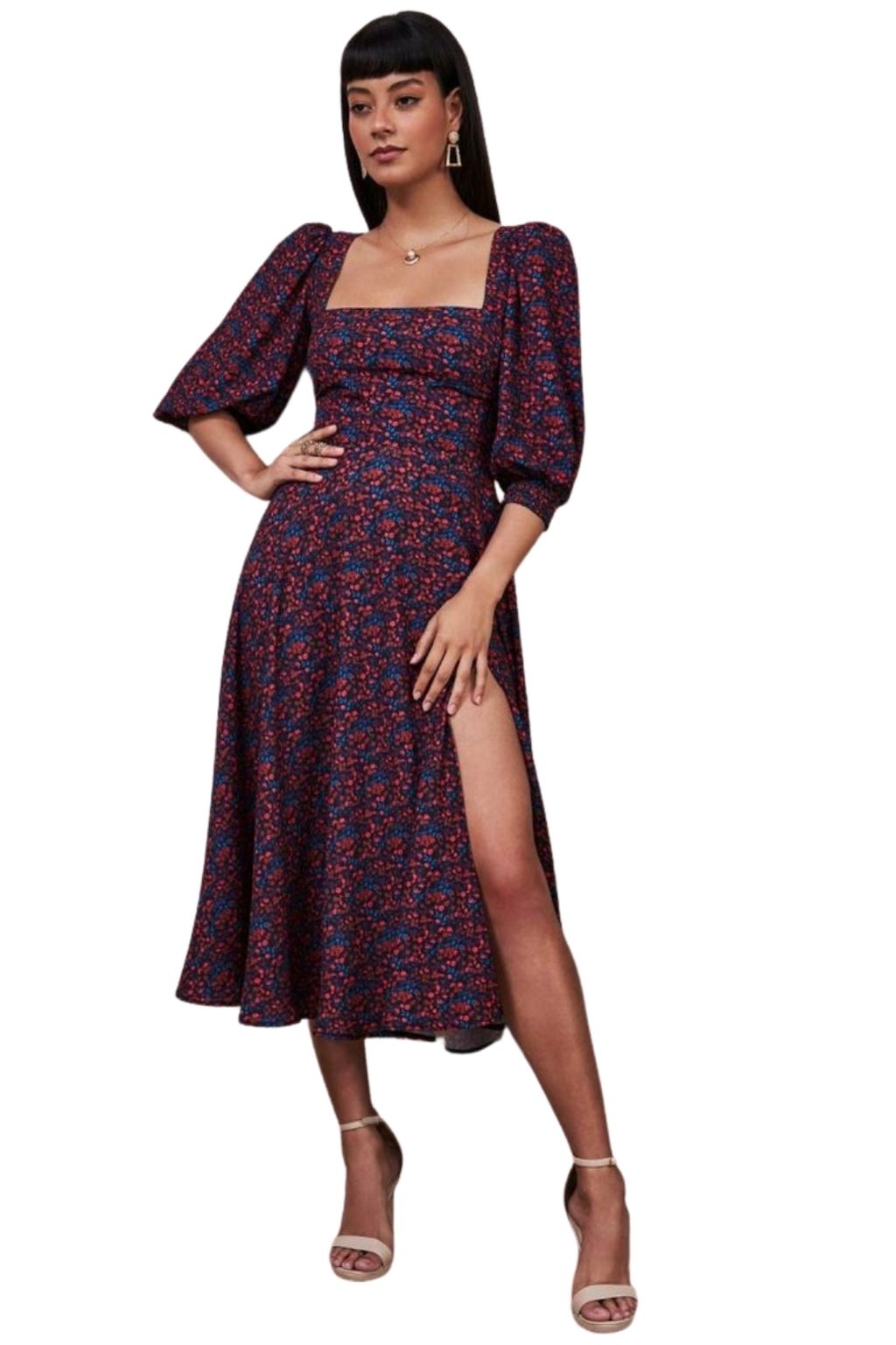 Stephanie Prat Sequin And Chiffon Maxi - Red DR1168