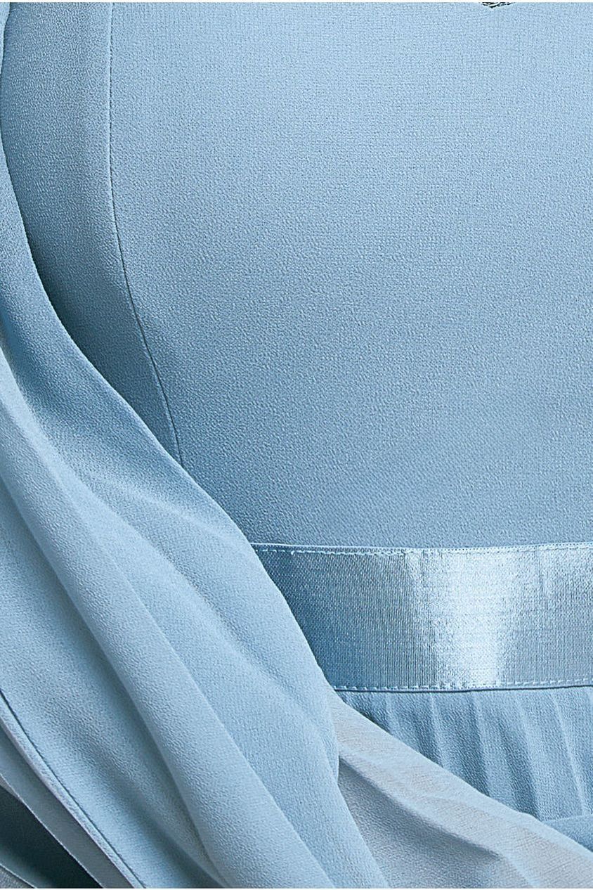 Bardot Chiffon Pleated Maxi - Blue DR3330