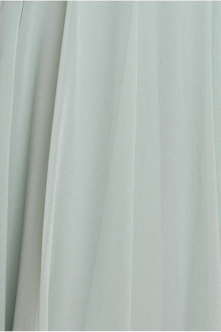 Cowl Neck Chiffon Maxi Dress - Sage Green DR3335M