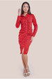 Floral Print Shirt Dress - Red by City Goddess