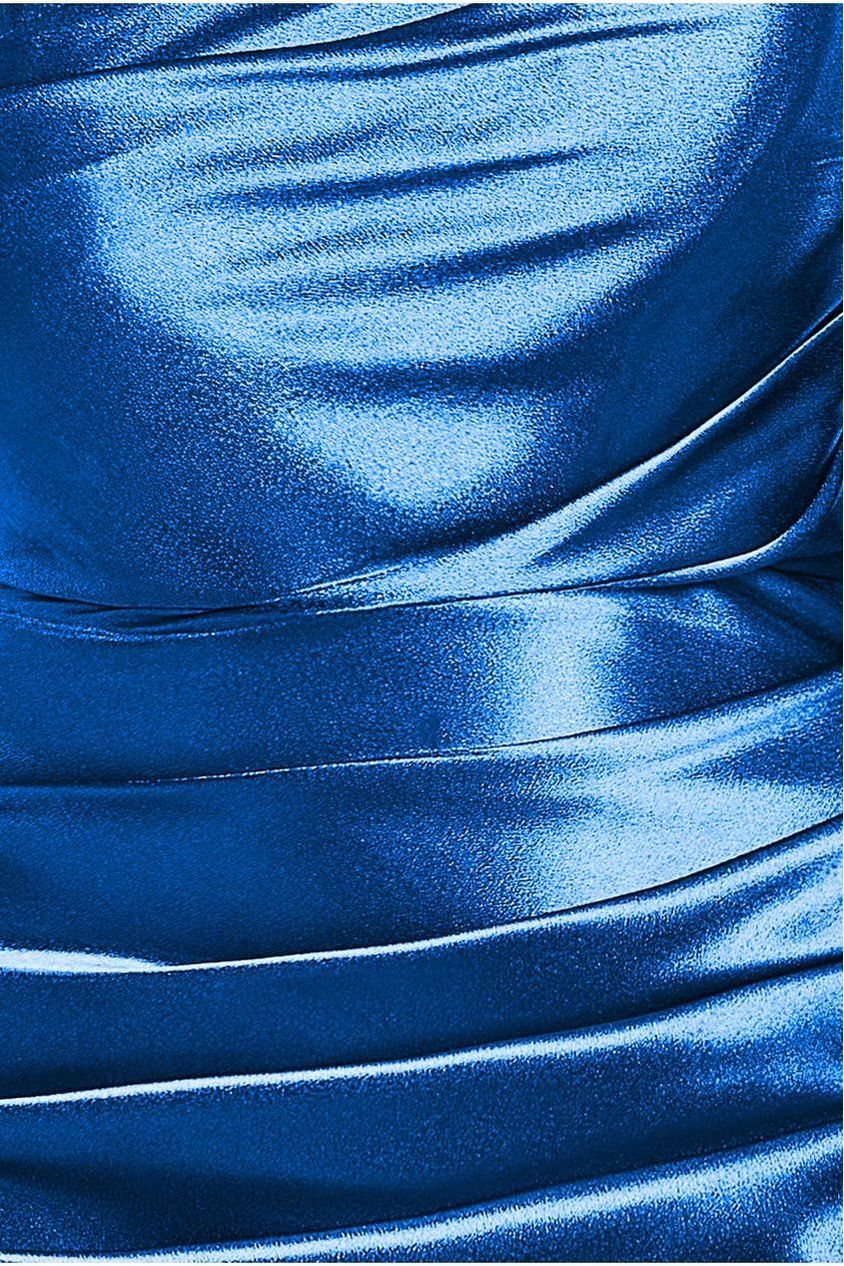 Satin Bandeau Maxi Dress - Royal Blue DR3772