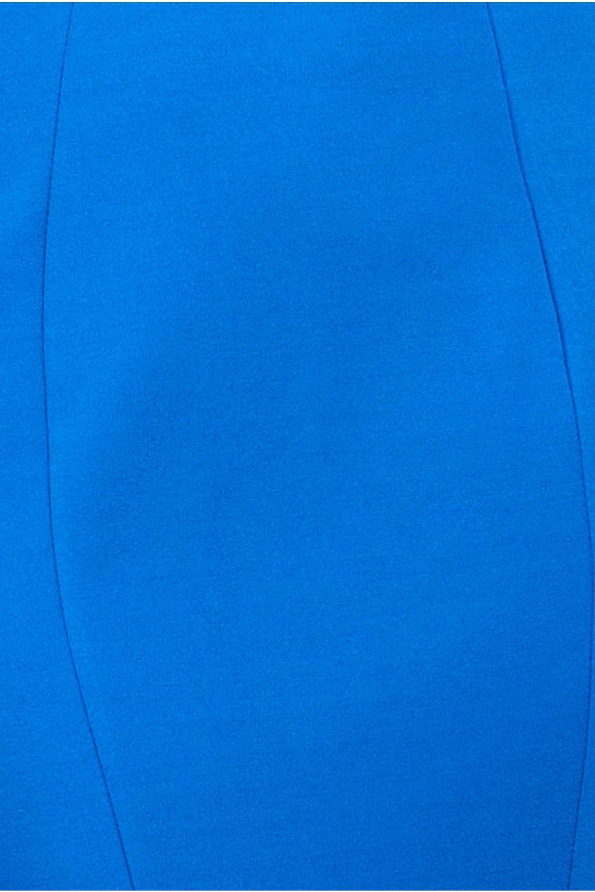 Flared Sleeve Front Wrap Midi Dress - Royal Blue DR3952