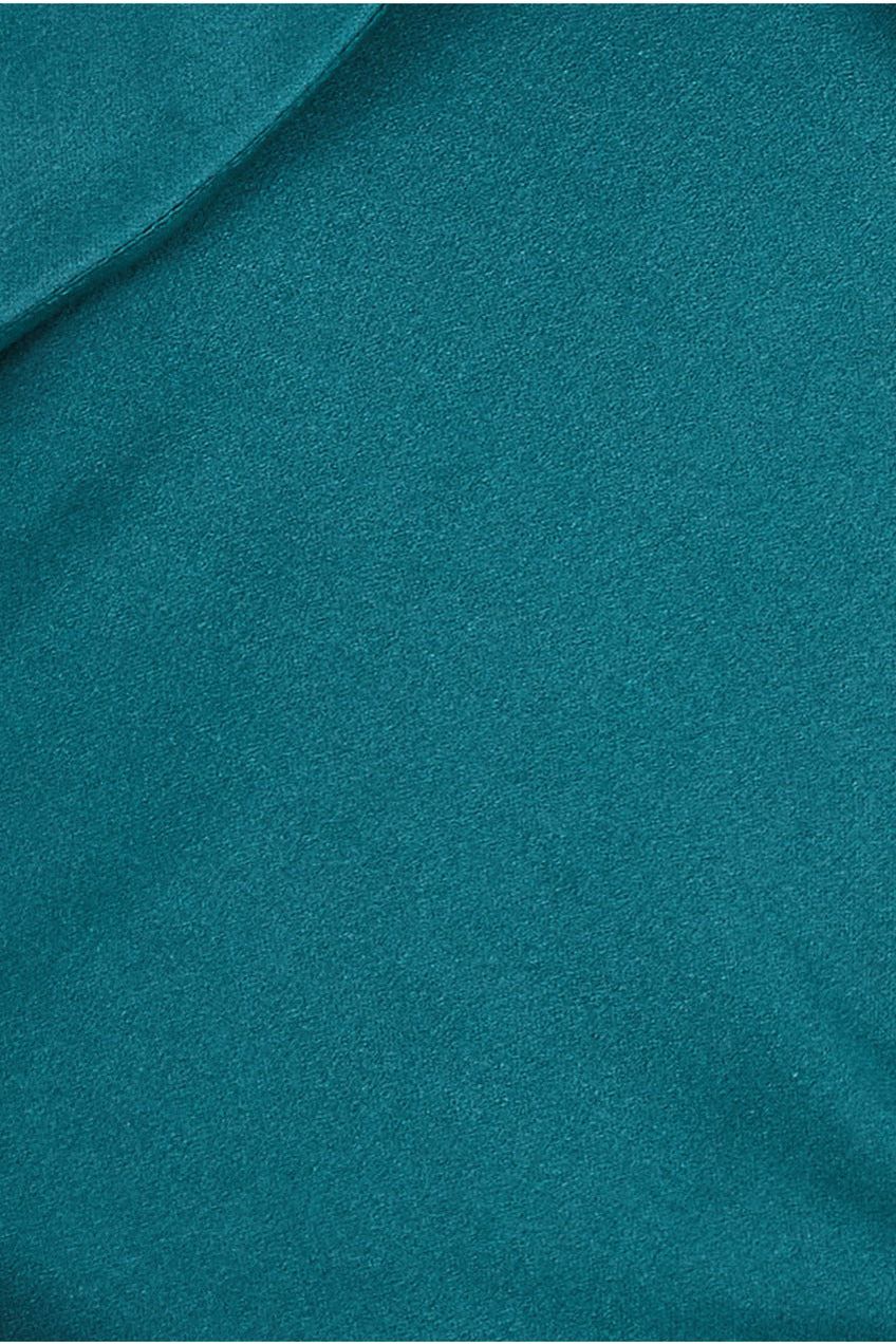 Scuba Crepe Pleated Bardot Maxi - Emerald Green DR3959