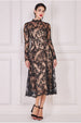 Lace Multiway Midi With Flared Skirt - Black by Goddiva