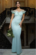 Fan Pleated Bardot Scuba Crepe Maxi Dress - Mint Green by Goddiva