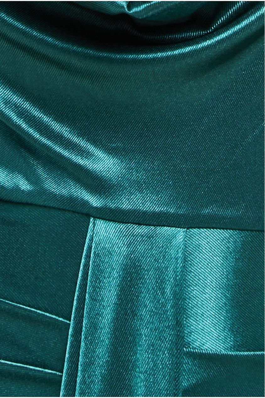 Open Back Cowl Neck Maxi Dress - Emerald Green DR4354
