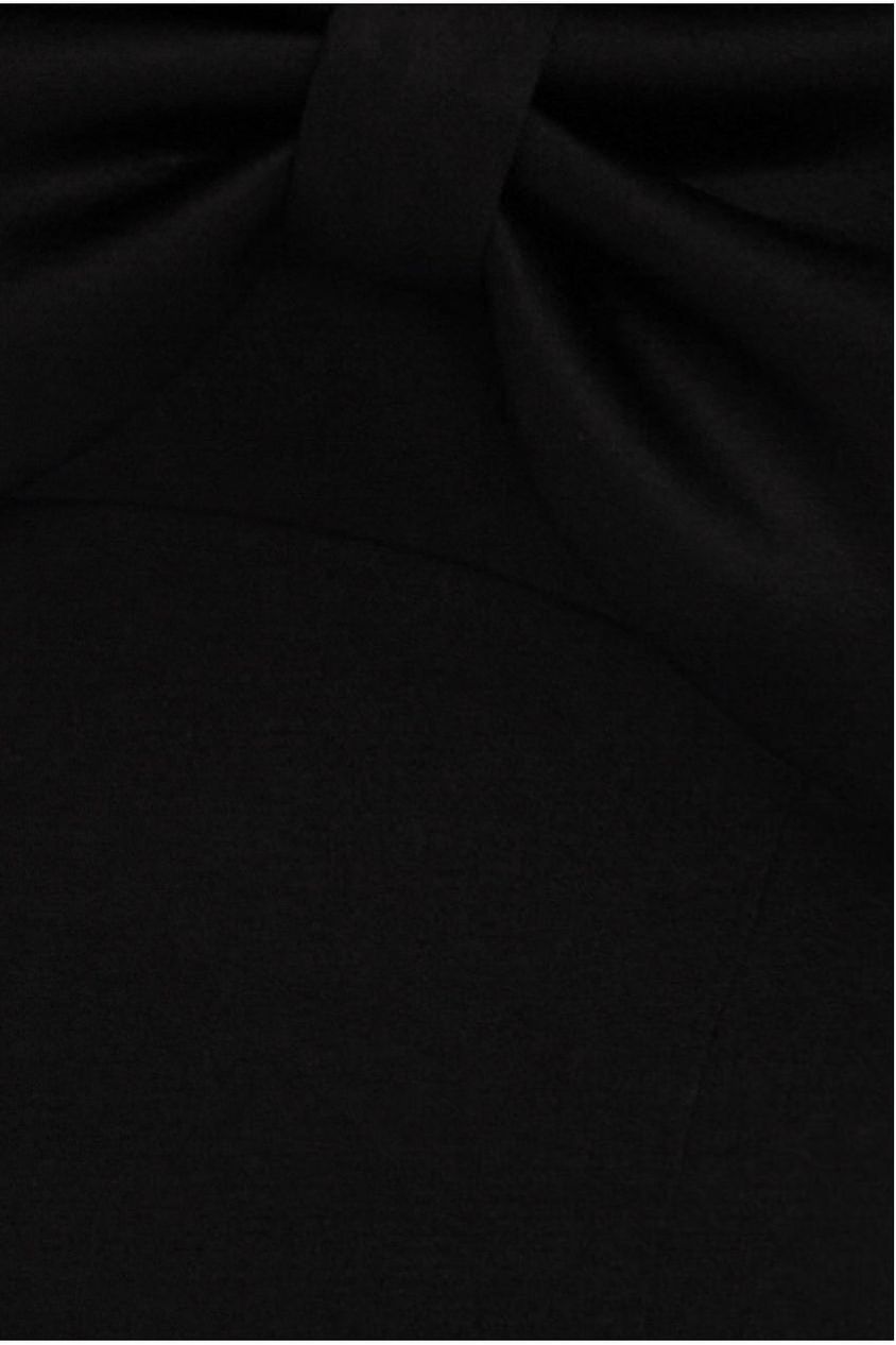 Front Bow Off The Shoulder Mini Dress - Black DR4613