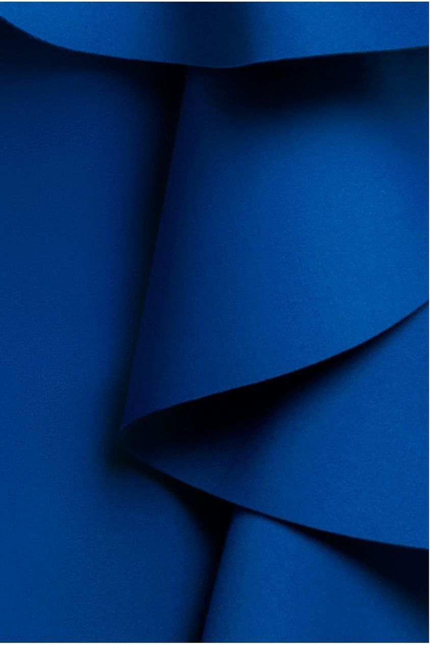 Boobtube Peplum  Waterfall Frill Maxi Dress - Royal Blue DR4738