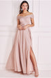 Bardot Pleated Skirt Maxi - Champagne by Goddiva