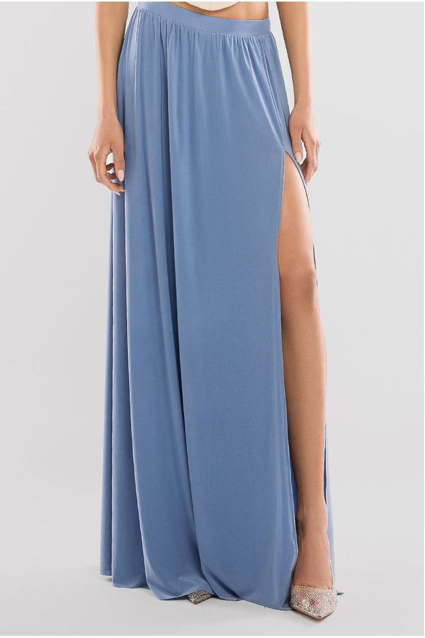 Side Split Soft Touch Maxi Skirt SK41